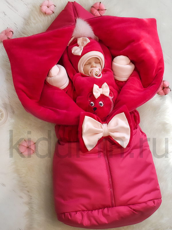 Зимний комплект Picolita Любимка-Мишка красный