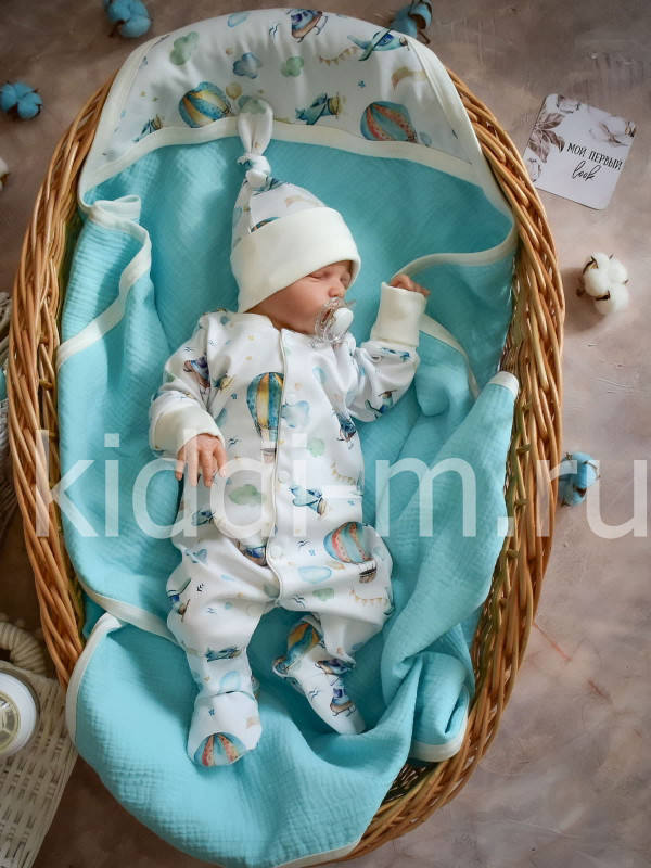 Летний комплект Picolita Муслин бирюзовый