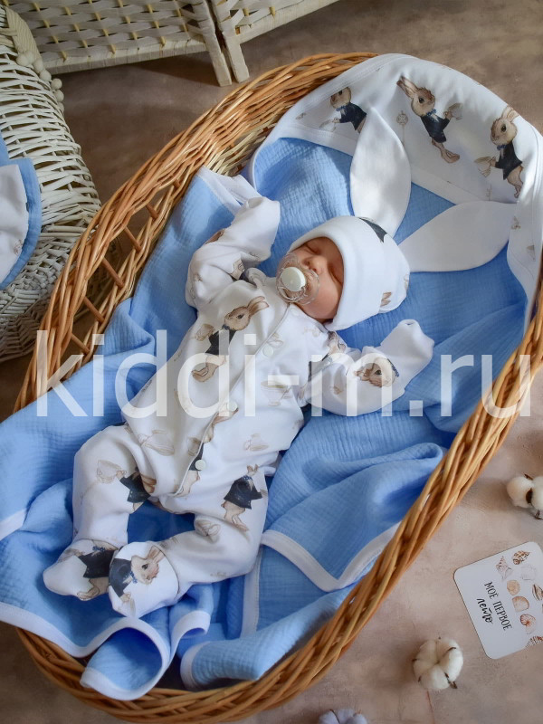 Летний комплект Picolita Муслин голубой