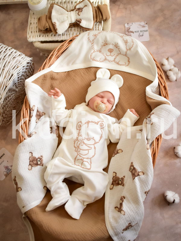 Летний комплект Picolita Муслин бежевый