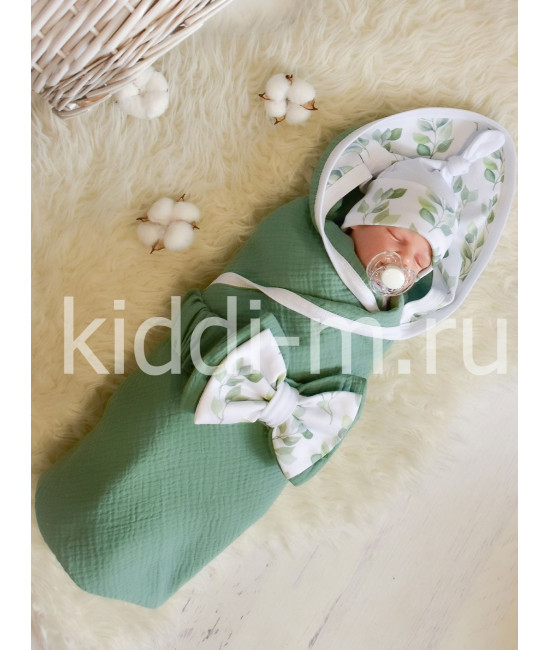 Летний комплект на выписку Picolita Муслин полынь