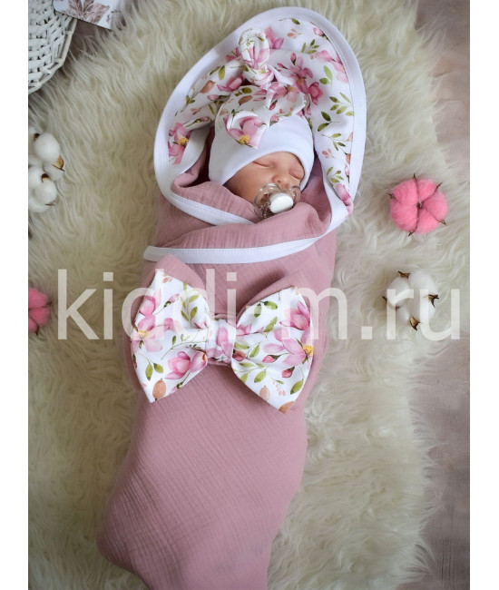 Летний комплект на выписку Picolita Муслин пудра