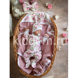 Летний комплект на выписку Picolita Муслин пудра