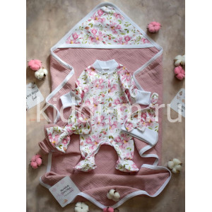 Летний комплект на выписку Picolita Муслин пудра