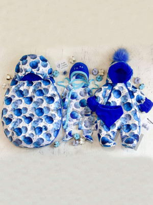 Зимний комплект Picolita Норд-Шарики синий