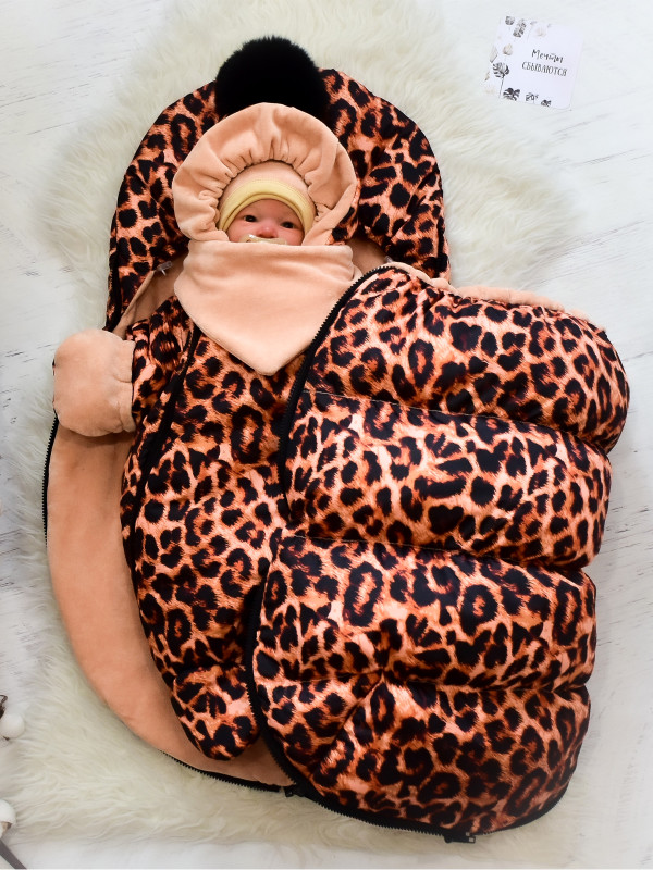 Зимний комплект Picolita Puffy-Киска коричневый