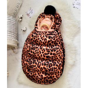 Зимний комплект на выписку Picolita Puffy-Киска коричневый