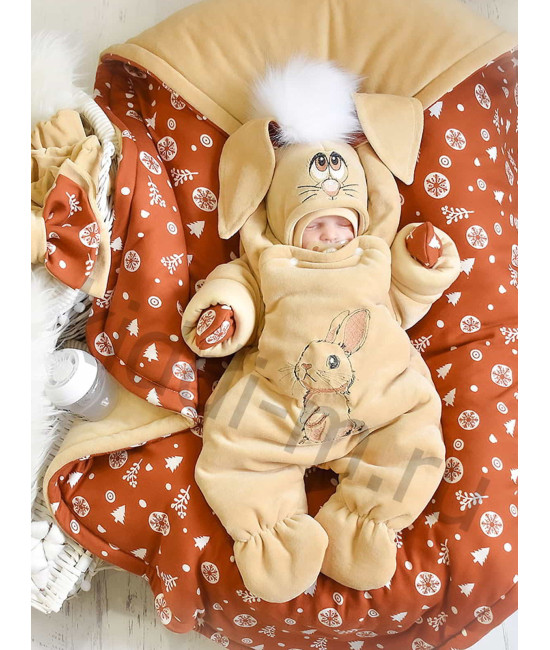 Зимний комплект Picolita Пушистики-Зайка бежевый