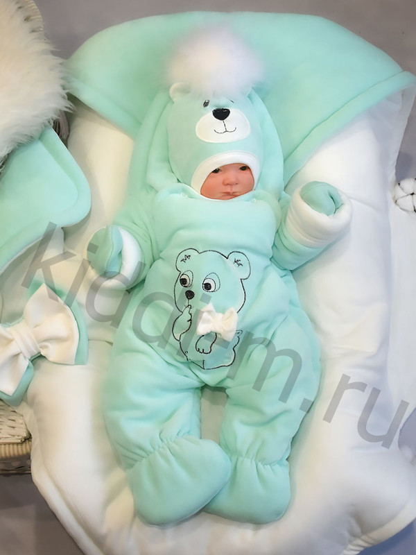 Зимний комплект Picolita Пушистики-Мишка ментол