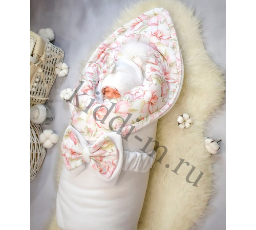 Зимний комплект Picolita Пушистики-Цветочный магнолия