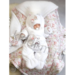 Зимний комплект Picolita Пушистики-Цветочный магнолия