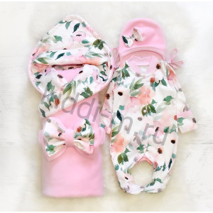 Летний комплект на выписку Picolita Топотушки-Цветочный пион