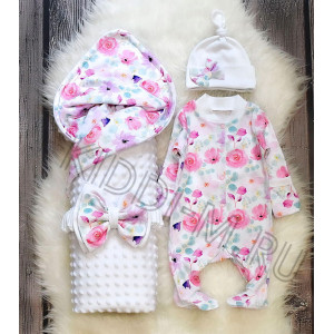 Комплект на выписку Picolita Топотушки-Цветочный букет