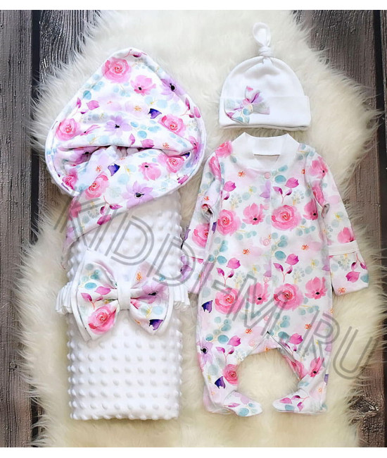 Комплект на выписку Picolita Топотушки-Цветочный букет