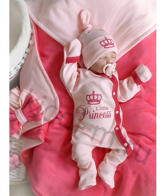 Летний комплект на выписку Picolita Топотушки-Принцесса розовый