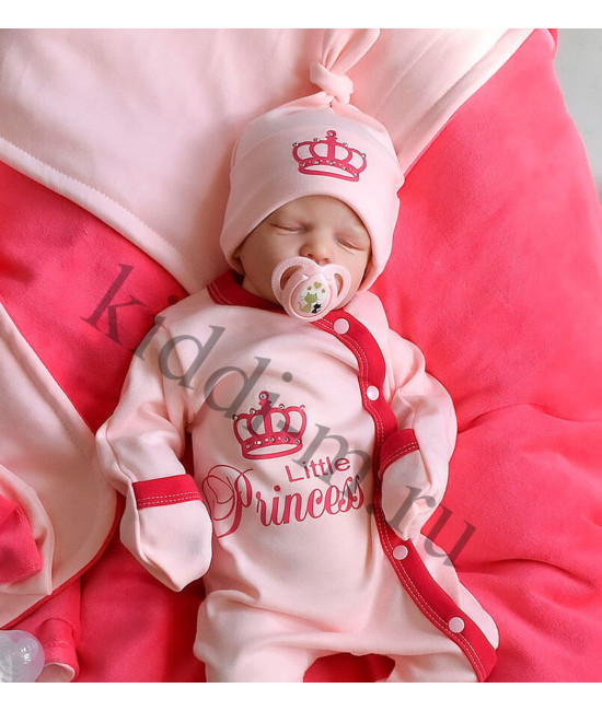 Летний комплект на выписку Picolita Топотушки-Принцесса розовый