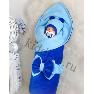 Летний комплект Picolita Топотушки-Мишка синий-голубой