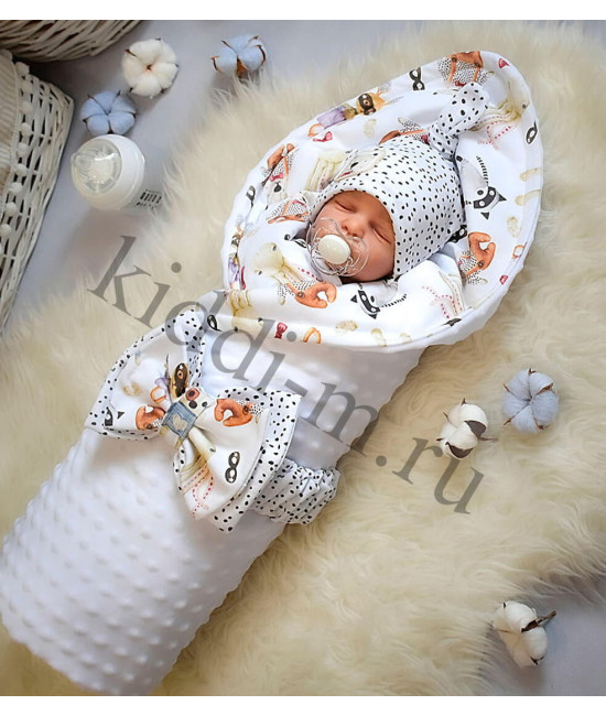 Комплект на выписку Picolita Топотушки-Минки белый