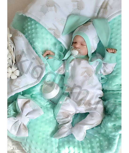 Комплект на выписку Picolita Топотушки-Минки бирюзовый