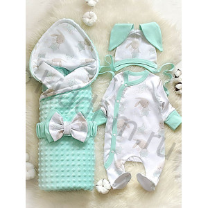 Комплект на выписку Picolita Топотушки-Минки бирюзовый