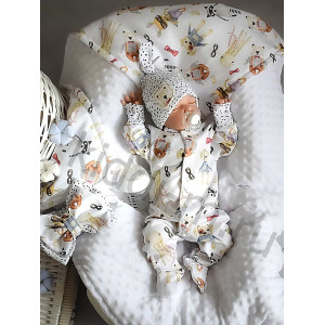 Комплект на выписку Picolita Топотушки-Минки белый