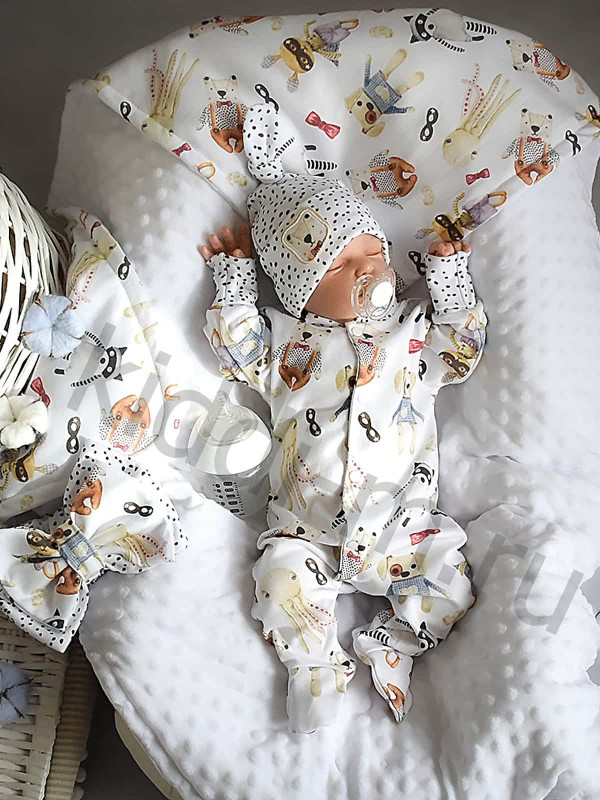 Летний комплект Picolita Топотушки-Минки белый