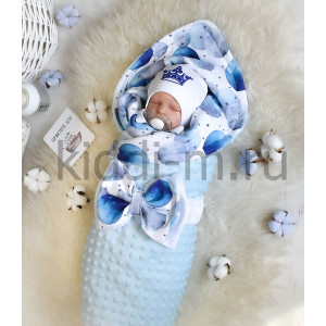 Летний комплект на выписку Picolita Топотушки-Богемия голубой