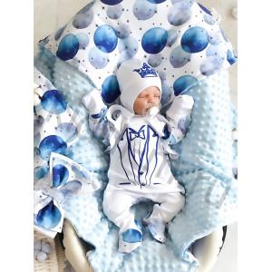 Летний комплект на выписку Picolita Топотушки-Богемия голубой