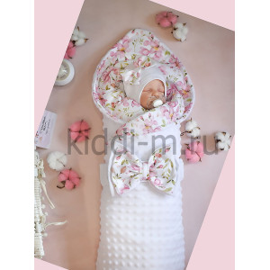 Комплект на выписку Picolita Топотушки-Цветочный магнолия белый