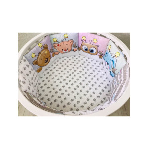 Комплект в кроватку Baby Друзья серый